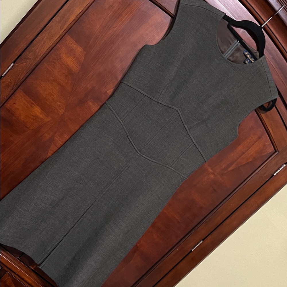 Brooks Brothers Charcoal Midi Dress Size 6